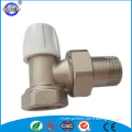 manual angle brass thermostatic radiator valve for retour